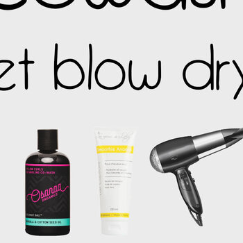 co wash blow dry